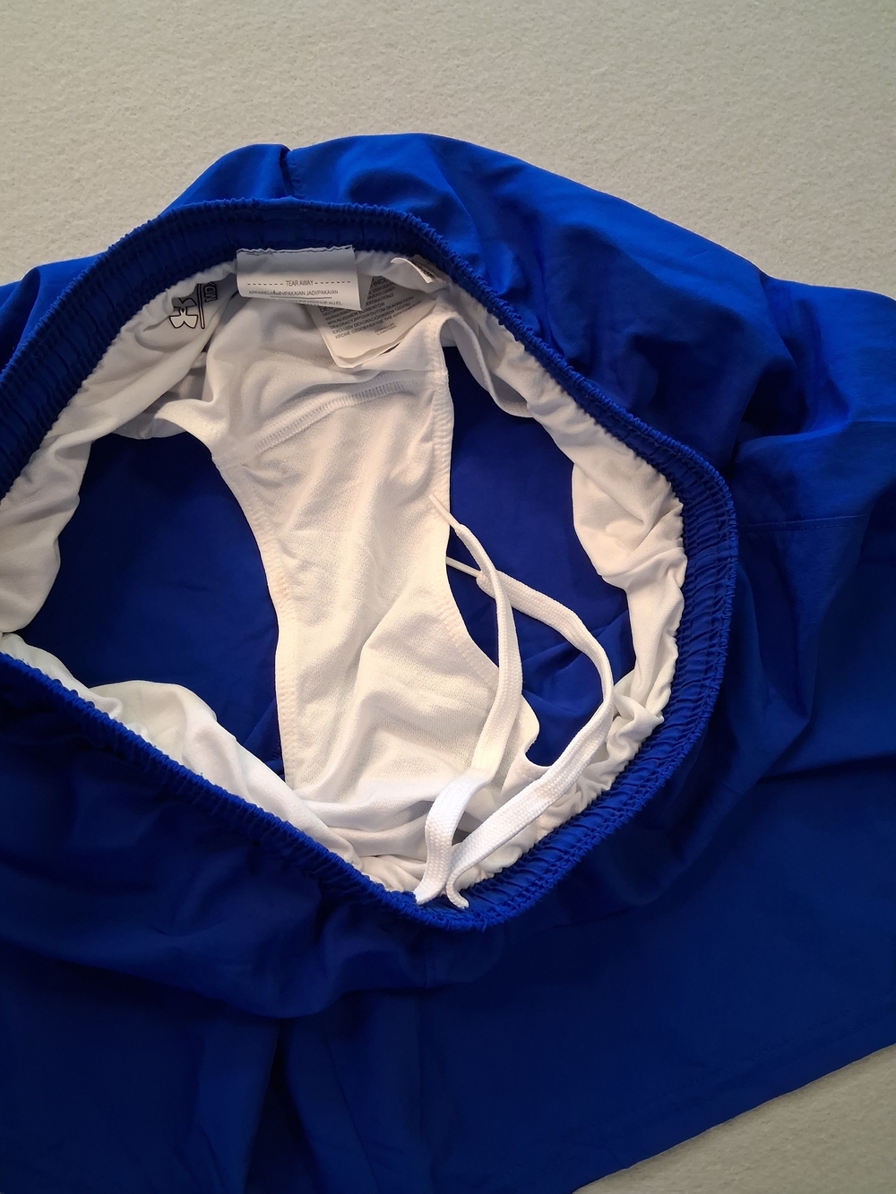 Under Armour Men's Blue Athletic Shorts  Sz M with #40 - Picture 3 of 6